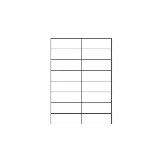 OFFICE STAR Boite de 100 Étiquettes multi-usage blanches 210X297mm OS43478